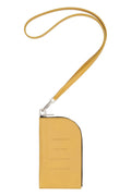 RICK OWENS Mini Leather Wallet with Zippered Closure