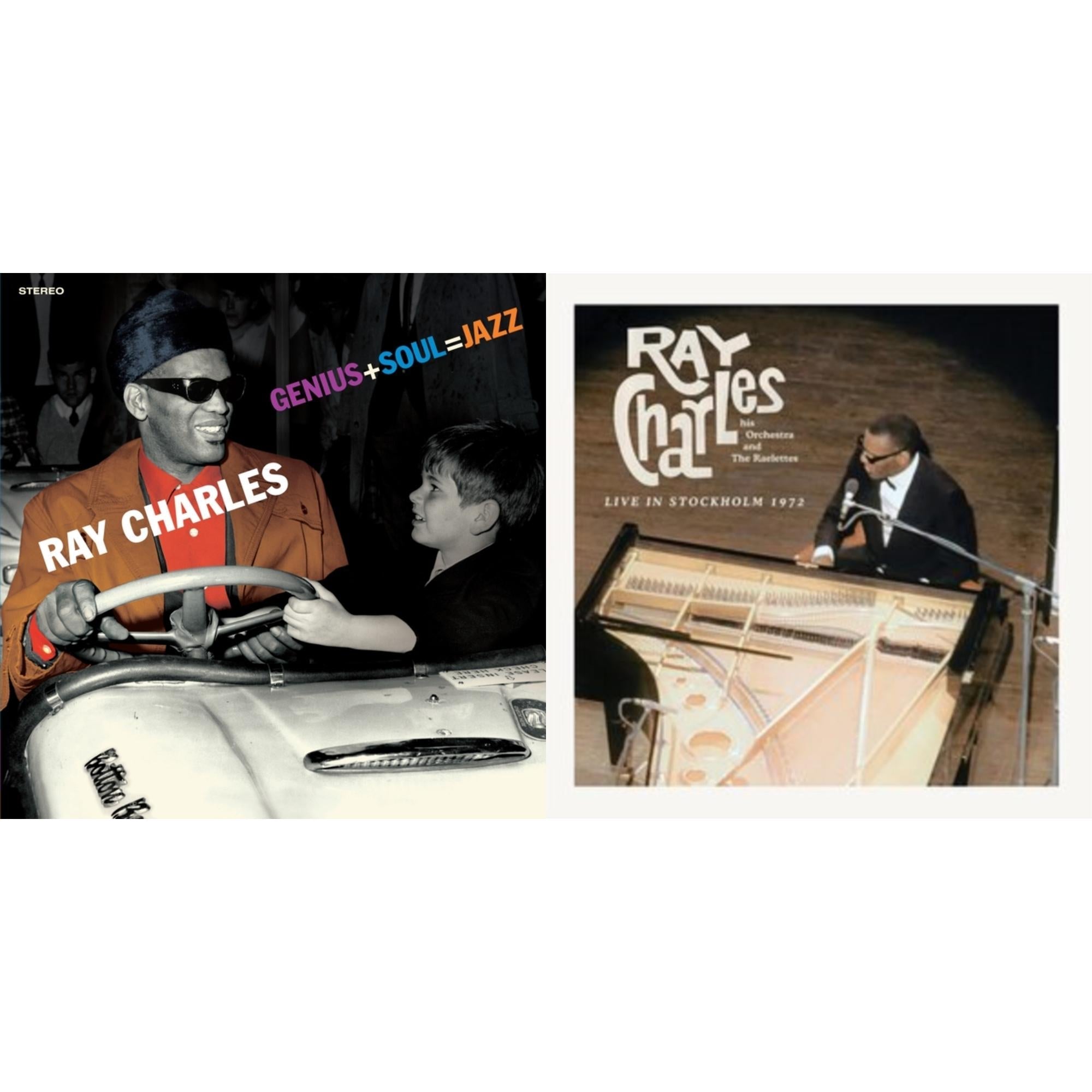Ray Charles - Genius + Soul = Jazz (Orange LP Vinyl) & Live In Stockholm 1972 (140G)