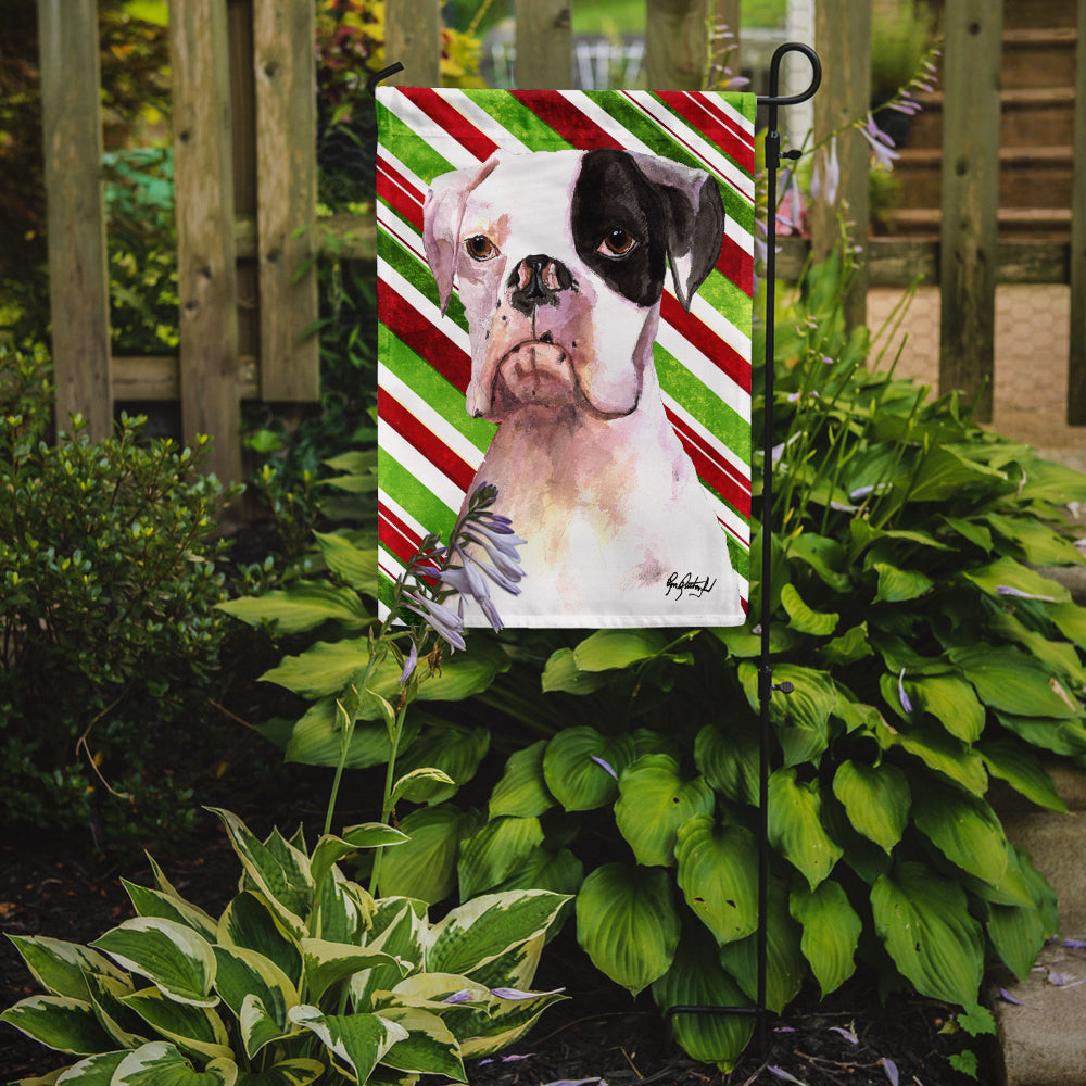 White Boxer Cooper Garden Flag Mailbox Decorative Yard Banner Outside Patio Artwork for Flower Beds, Garden Size, Multicolor