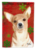 Chihuahua Red Snowflakes Garden Flag Mailbox Decorative Yard Banner Outside Patio Artwork for Flower Beds, Garden Size, Multicolor