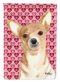 Chihuahua Hearts and Love Garden Flag Mailbox Decorative Yard Banner Outside Patio Artwork for Flower Beds, Garden Size, Multicolor