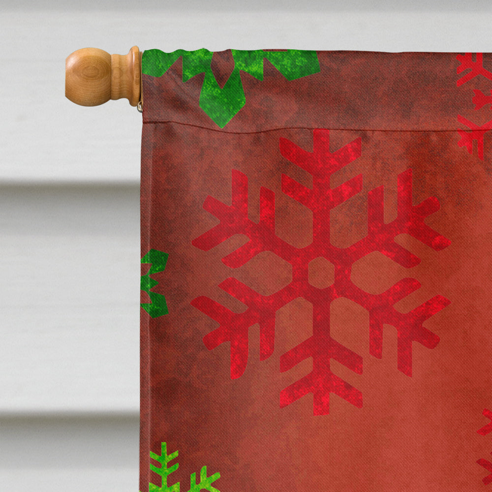 Goat Candy Cane Holiday Christmas House Flag 28x40 Porch Sleeve Pole Decorative Outside Yard Banner Artwork Wall Hanging, Polyester