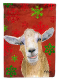 Goat Candy Cane Holiday Christmas Garden Flag Mailbox Decorative Yard Banner Outside Patio Artwork for Flower Beds, Garden Size, Multicolor