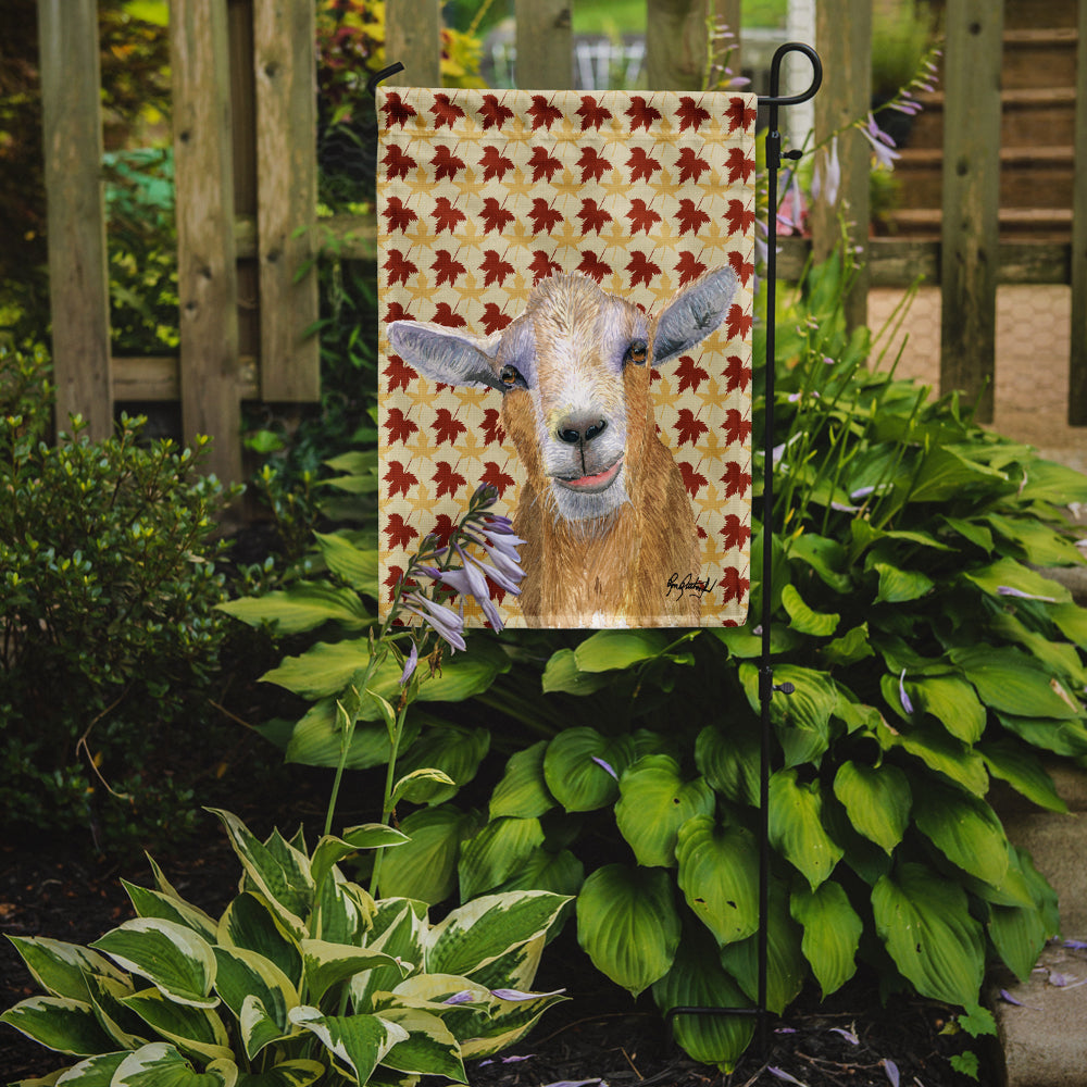 Goat Fall Leaves Garden Flag Mailbox Decorative Yard Banner Outside Patio Artwork for Flower Beds, Garden Size, Multicolor