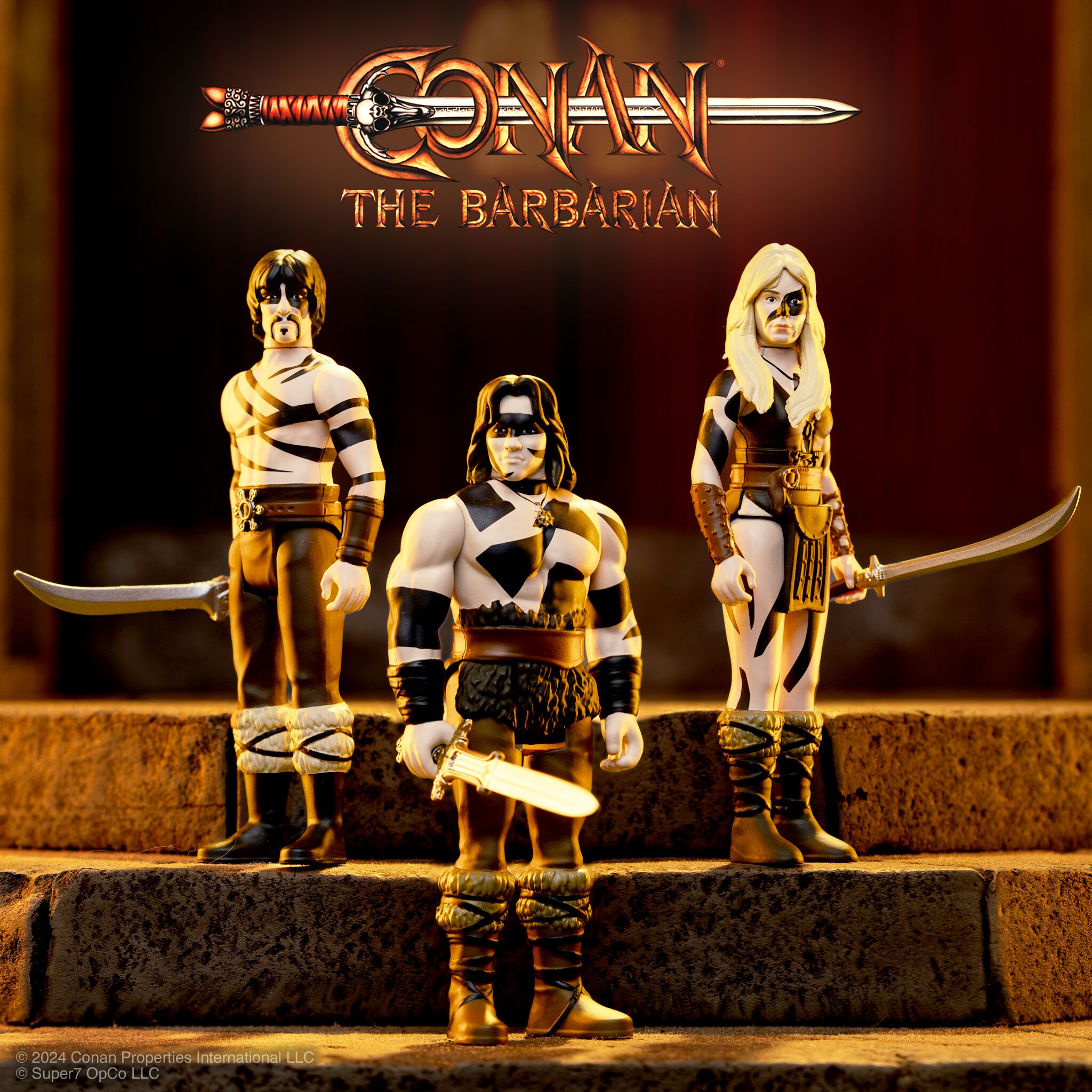Super7 x CONAN THE BARBARIAN - VALERIA (WAR PAINT) ReAction Figure