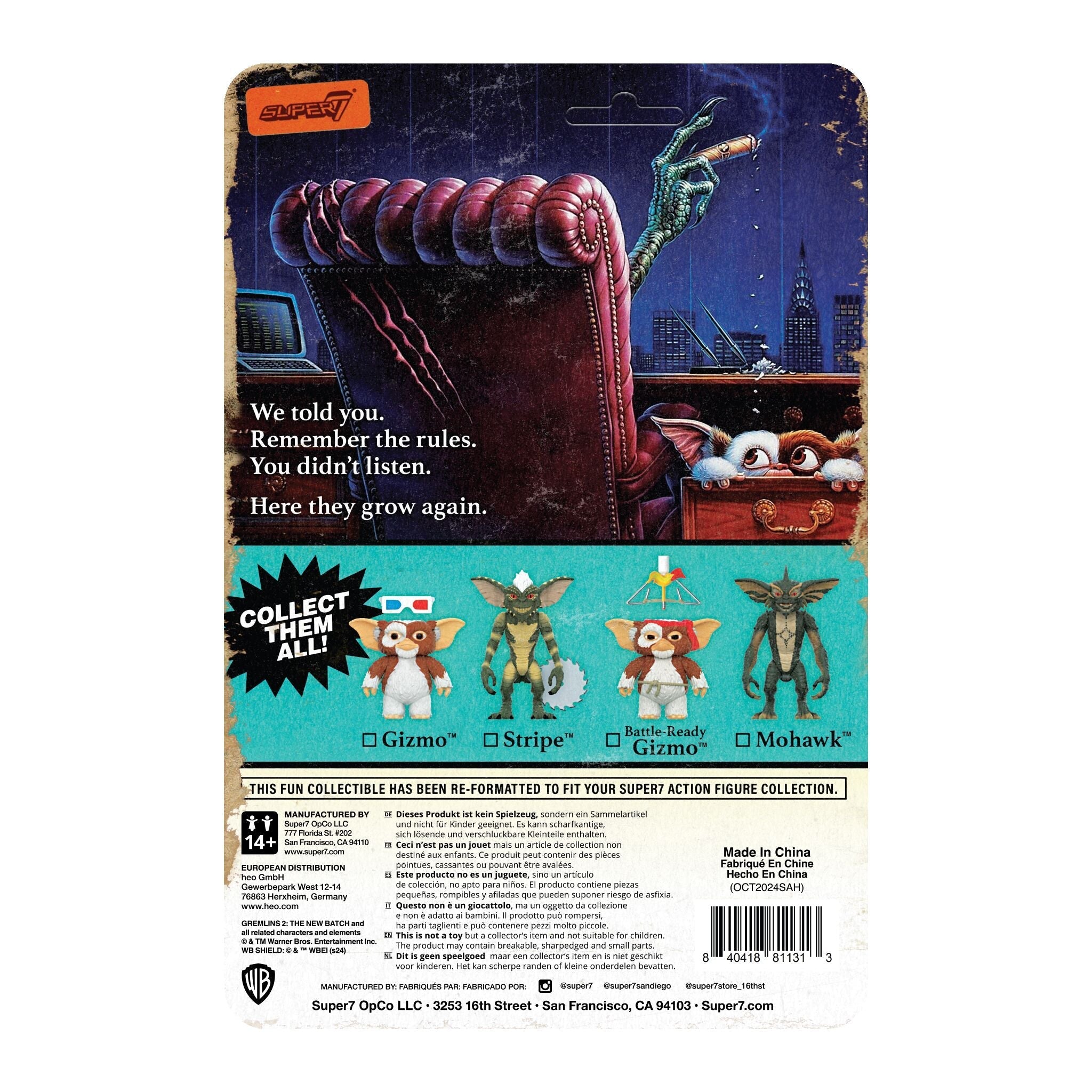 Super7 x Gremlins - Stripe (Mohawk) ReAction Figure
