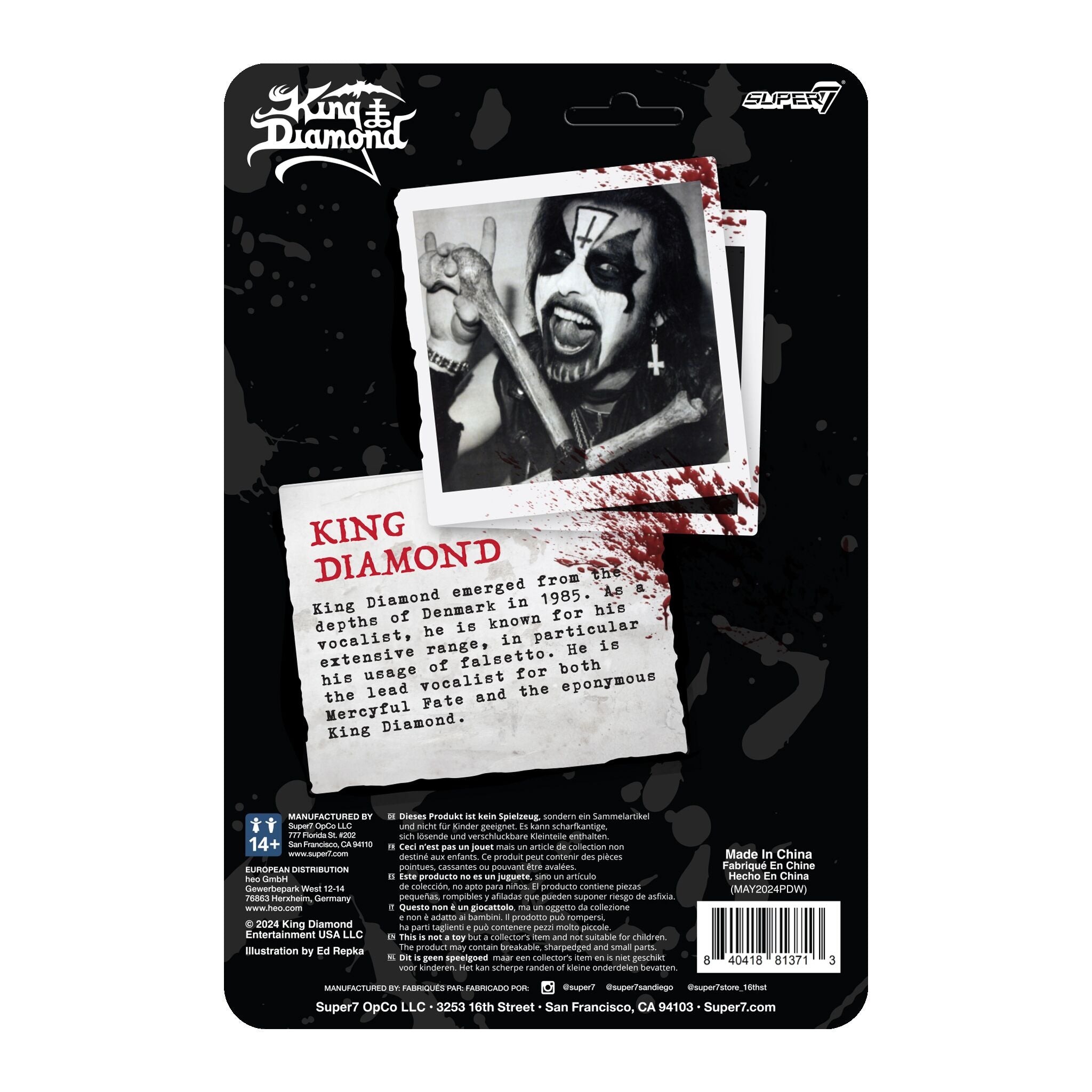 Super7 x KING DIAMOND ReAction Figure