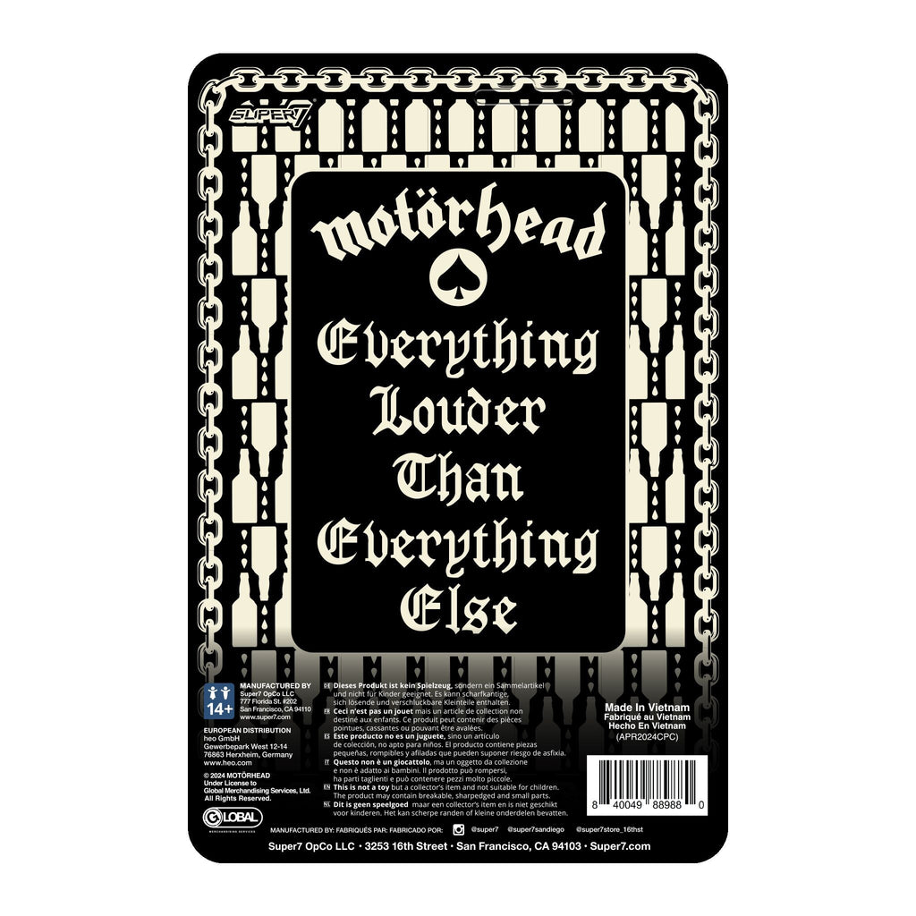 Super7 x Motörhead - Lemmy (Ace of Spades) ReAction Figure