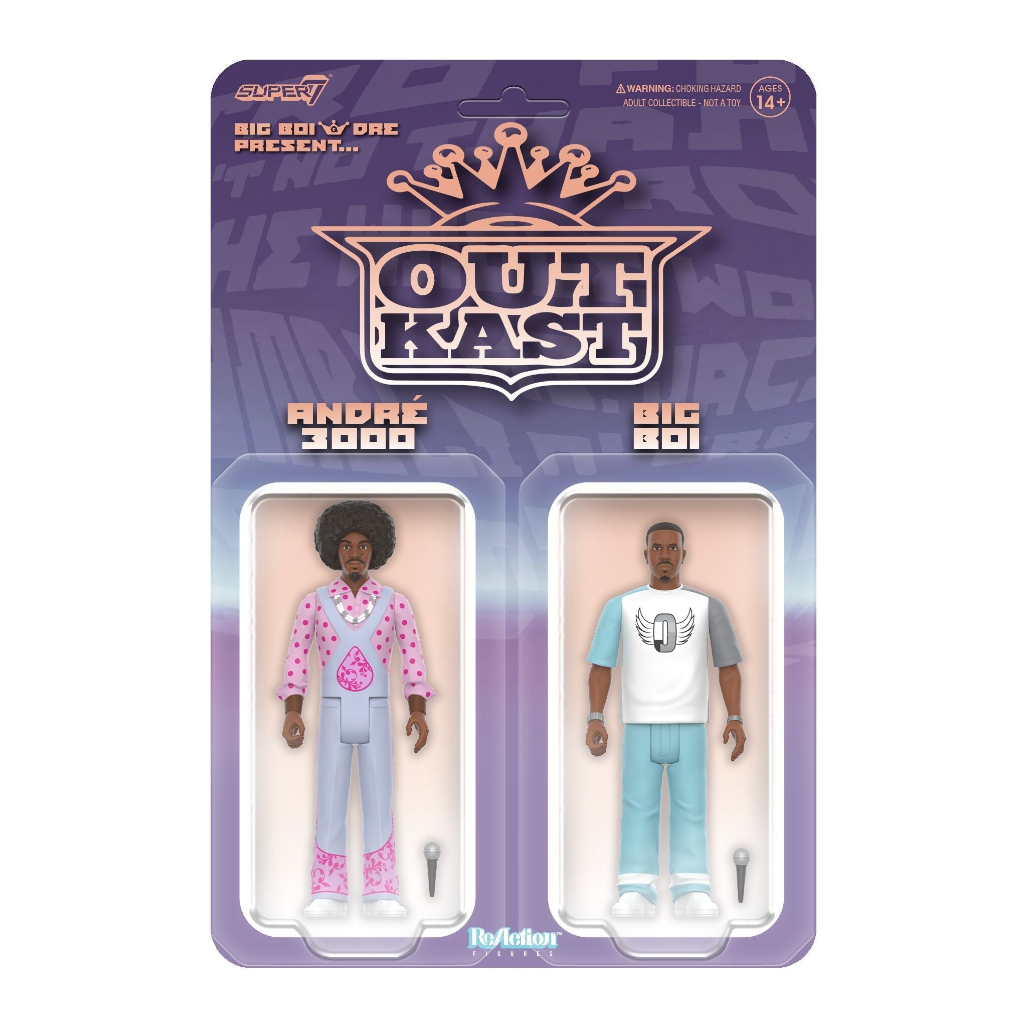 Super7 x Outkast - Andre 3000 - Big Boi (Big Boi & Dre Present) ReAction Figures