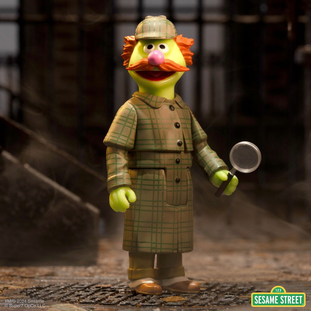 Super7 x SESAME STREET - SUPER GROVER, SHERLOCK HEMLOCK, MR. HOOPER, BIG BIRD ReAction Figures