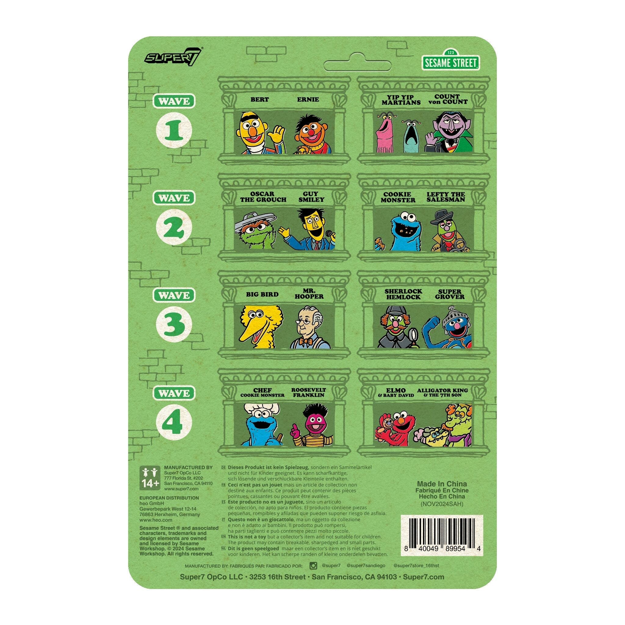 Super7 x Sesame Street - Elmo ReAction Figure