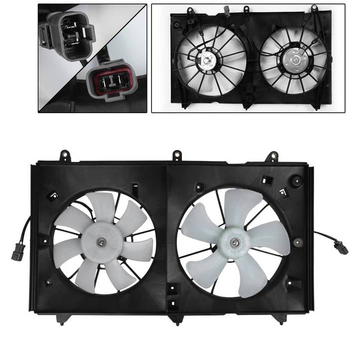 SPYDER xTune 03-04 Honda Accord 2.4L Radiator Fan HO3115121 (RF-HD-620-225) 9941726