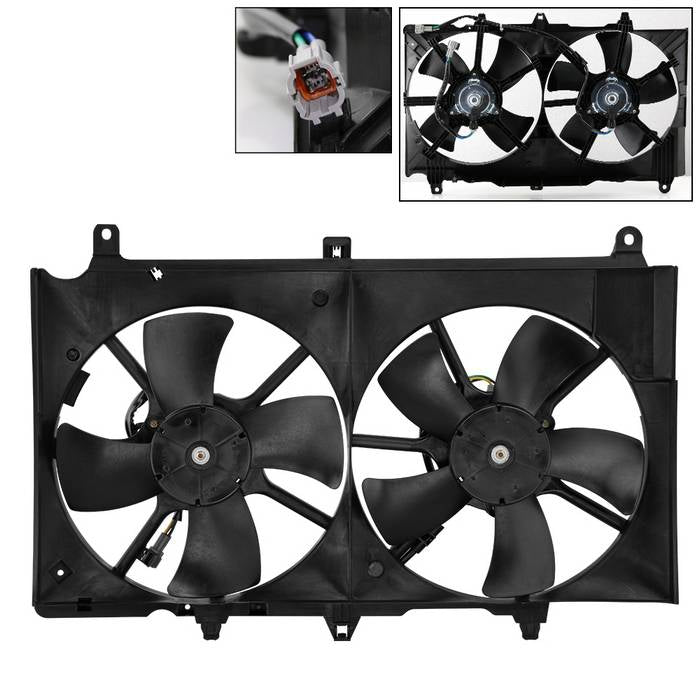 SPYDER xTune 03-06 Nissan 350Z Radiator Fan (RF-NI3115127) 9943959