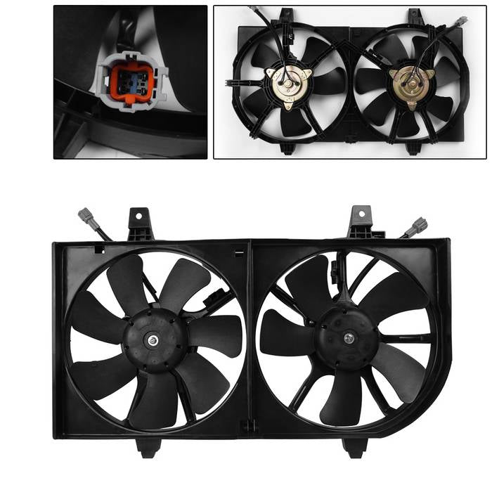 SPYDER xTune 02-03 Nissan Maxima / 02-04 I35 Radiator Fan (RF-NS-620-421) 9941757
