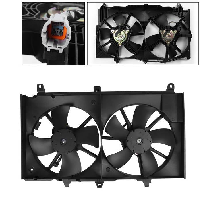 SPYDER xTune 03-06 Nissan 350z 03-06 / 03-07 G35 Radiator Fan NI3115127 (RF-NS-621-160) 9941764