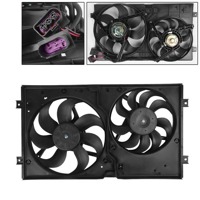 SPYDER xTune 98-05 VW Beetle Radiator Fan VW3115101 (RF-VW-620-773) 9941795