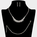 CZ Rhinestone Paved Necklace