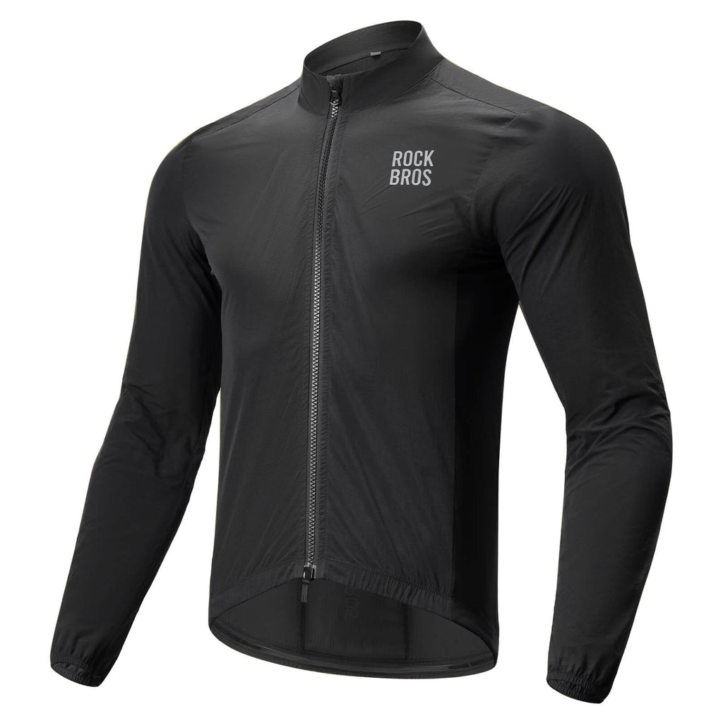 ROCKBROS Long-Seeved Cycling Windbreaker Jacket Foldable