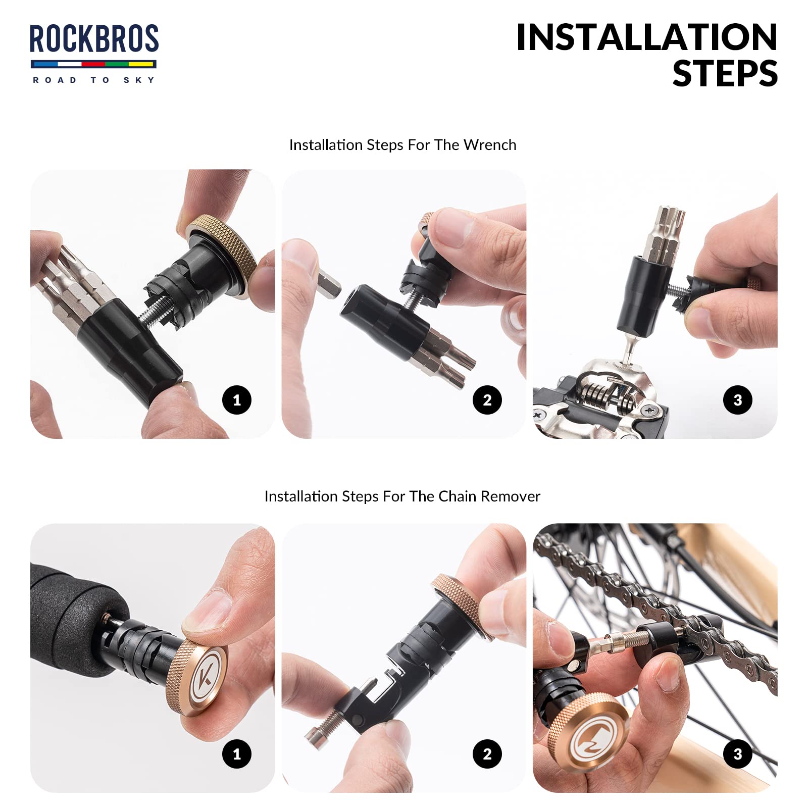 ROCKBROS Handlebar Tool Kit -Road to Sky VIAK Co-Branded Bar End