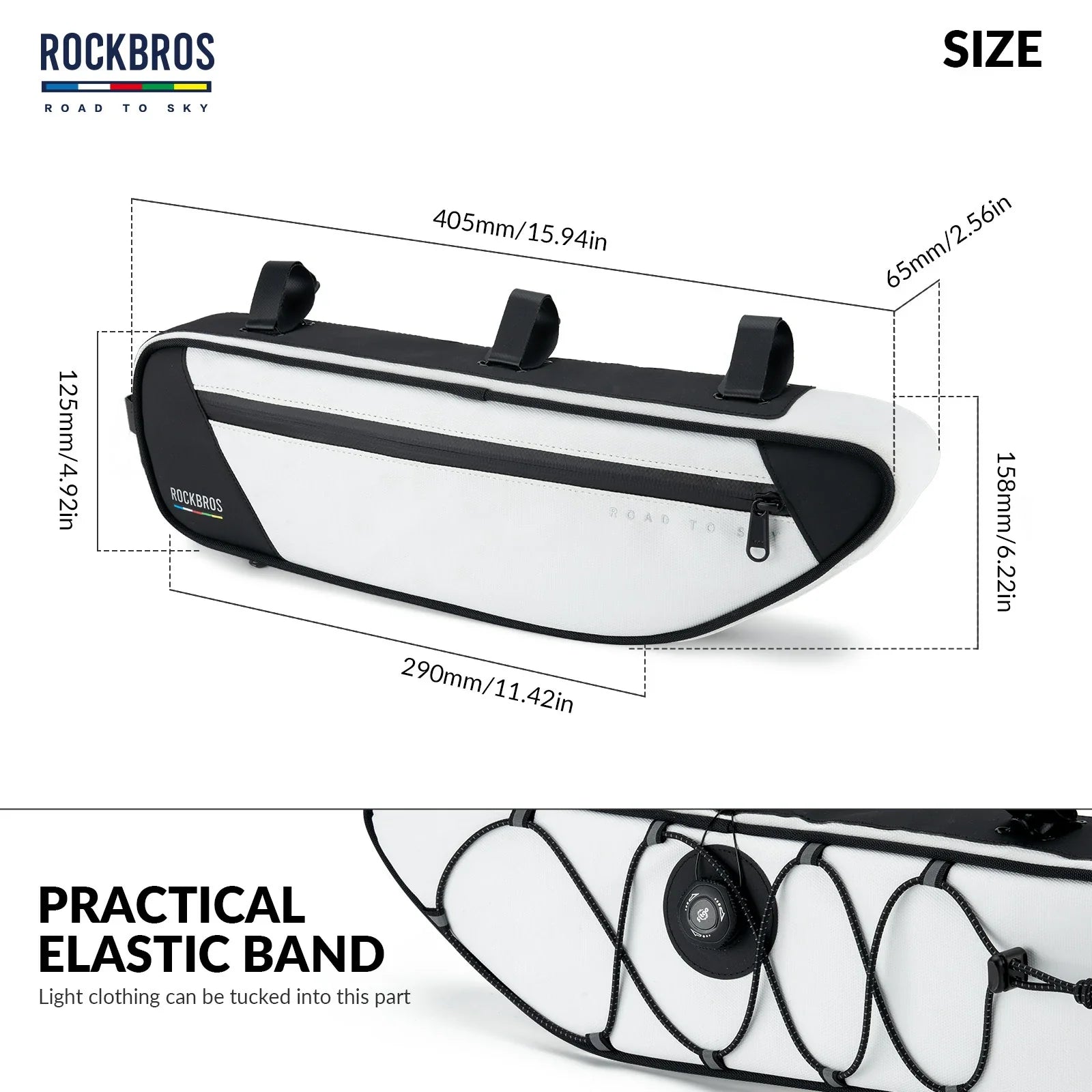 ROCKBROS Bike Triangle Bag-Road to sky