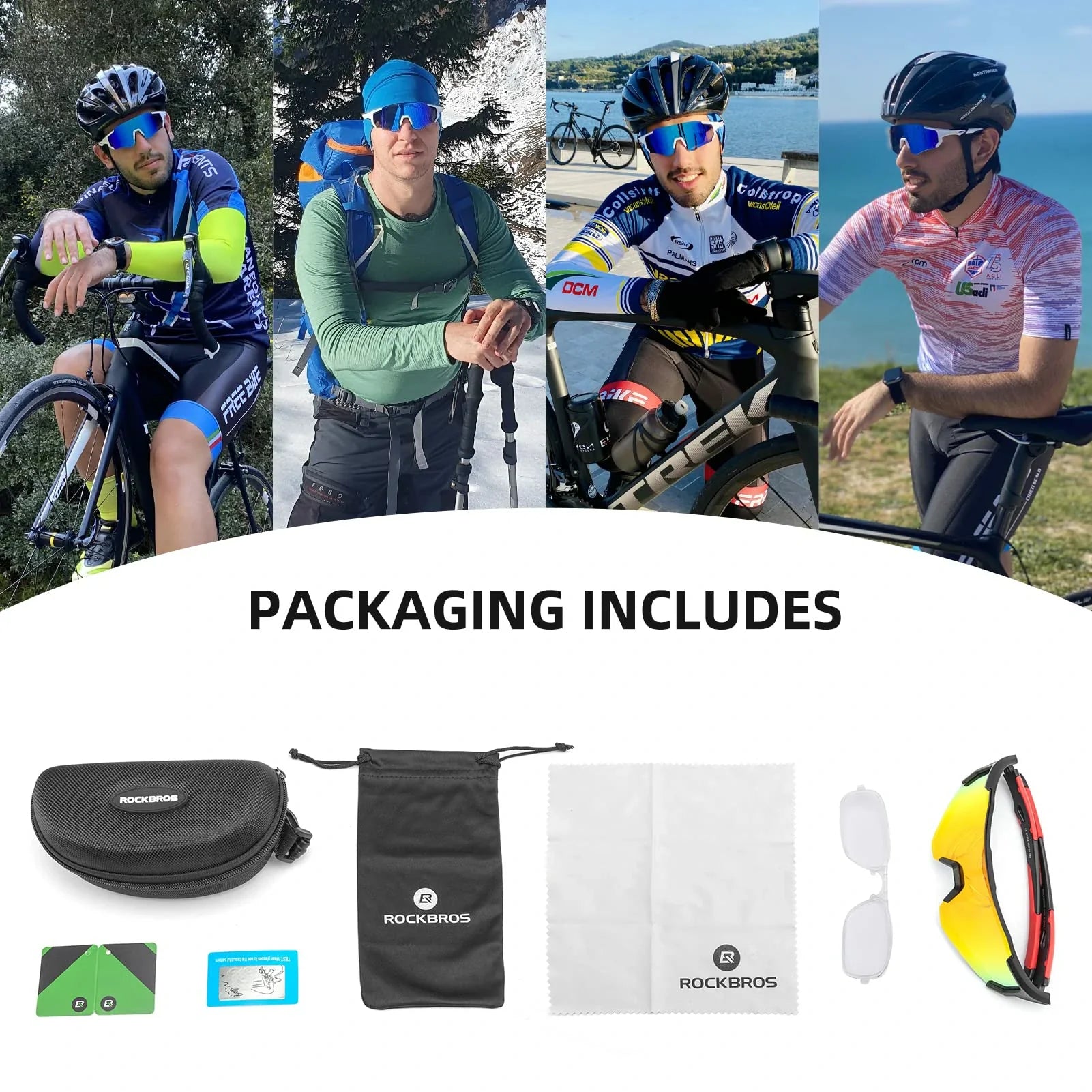 TAC Lightweight Polarized Sunglasses for Cycling & Fishing
