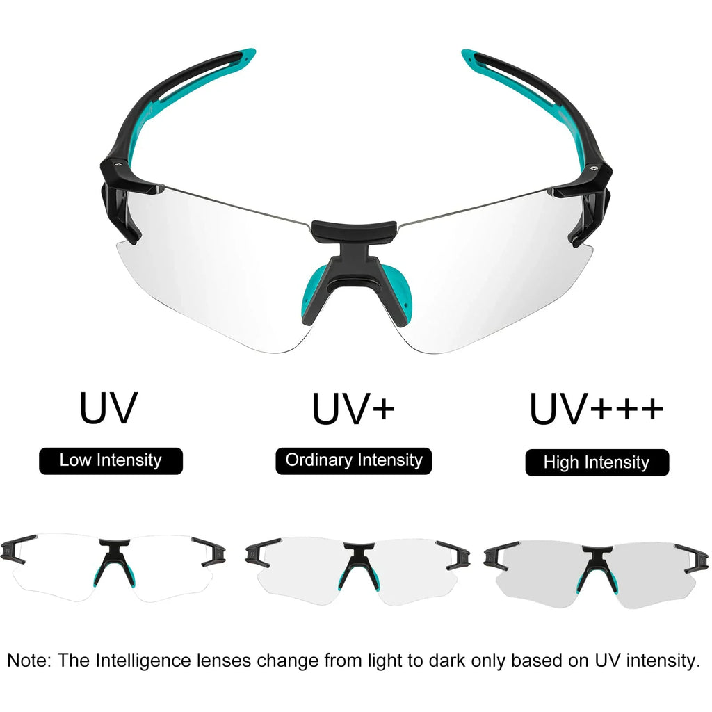 Adaptive Cycling Goggles with Complete UV Protection