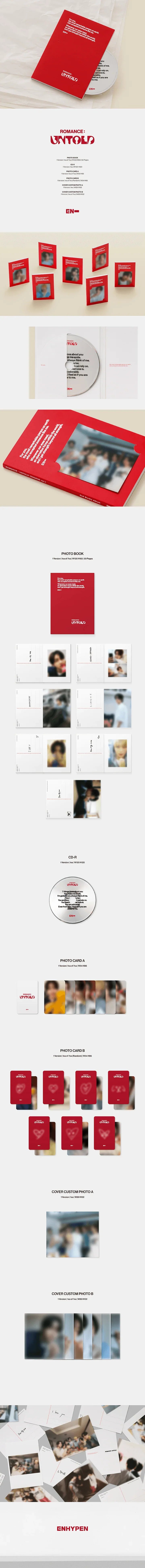 ENHYPEN 2nd Album - Romance: Untold (Engene Ver. Random)