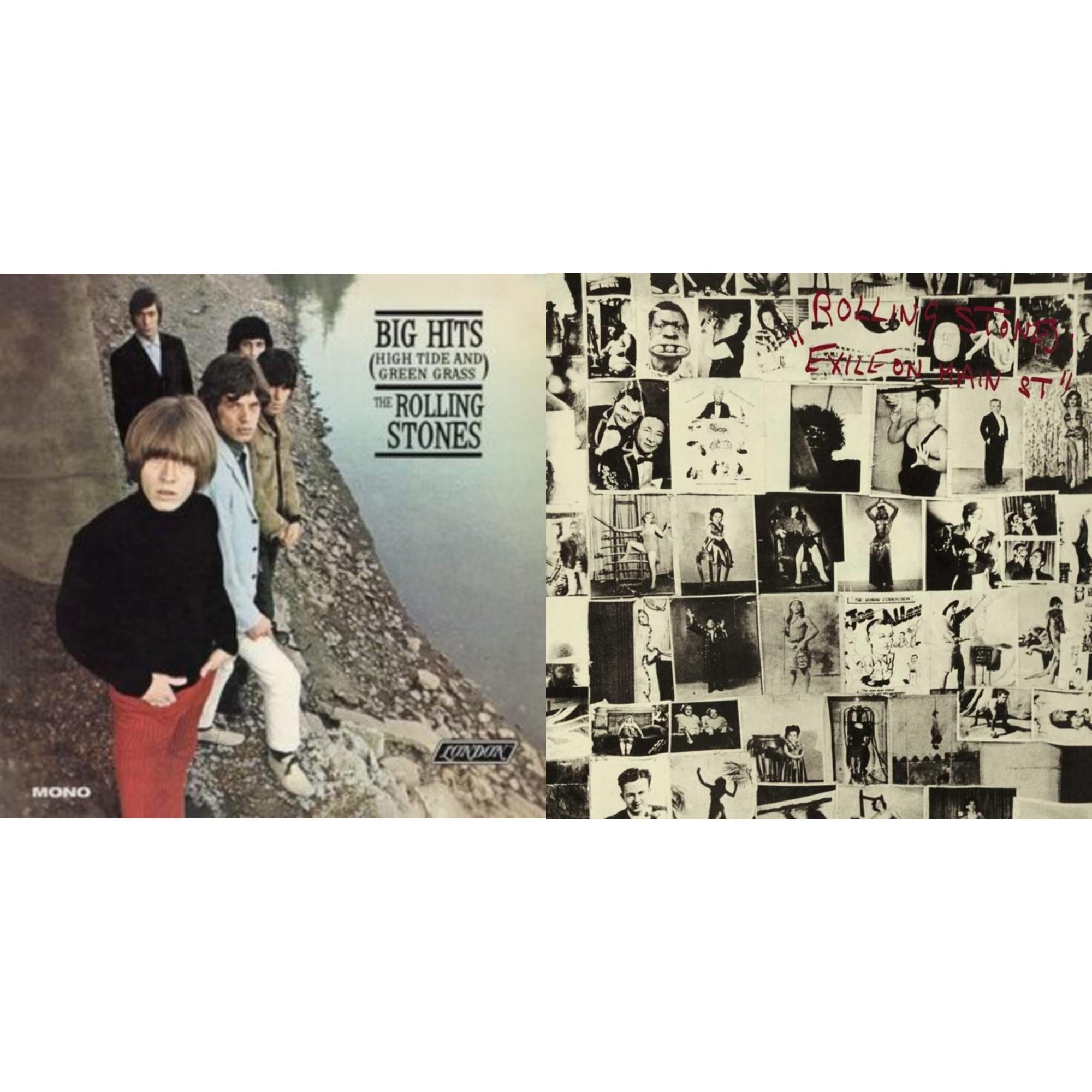 Big Hits (High Tide Green Grass LP Vinyl) & Exile On Main Street (2LP)