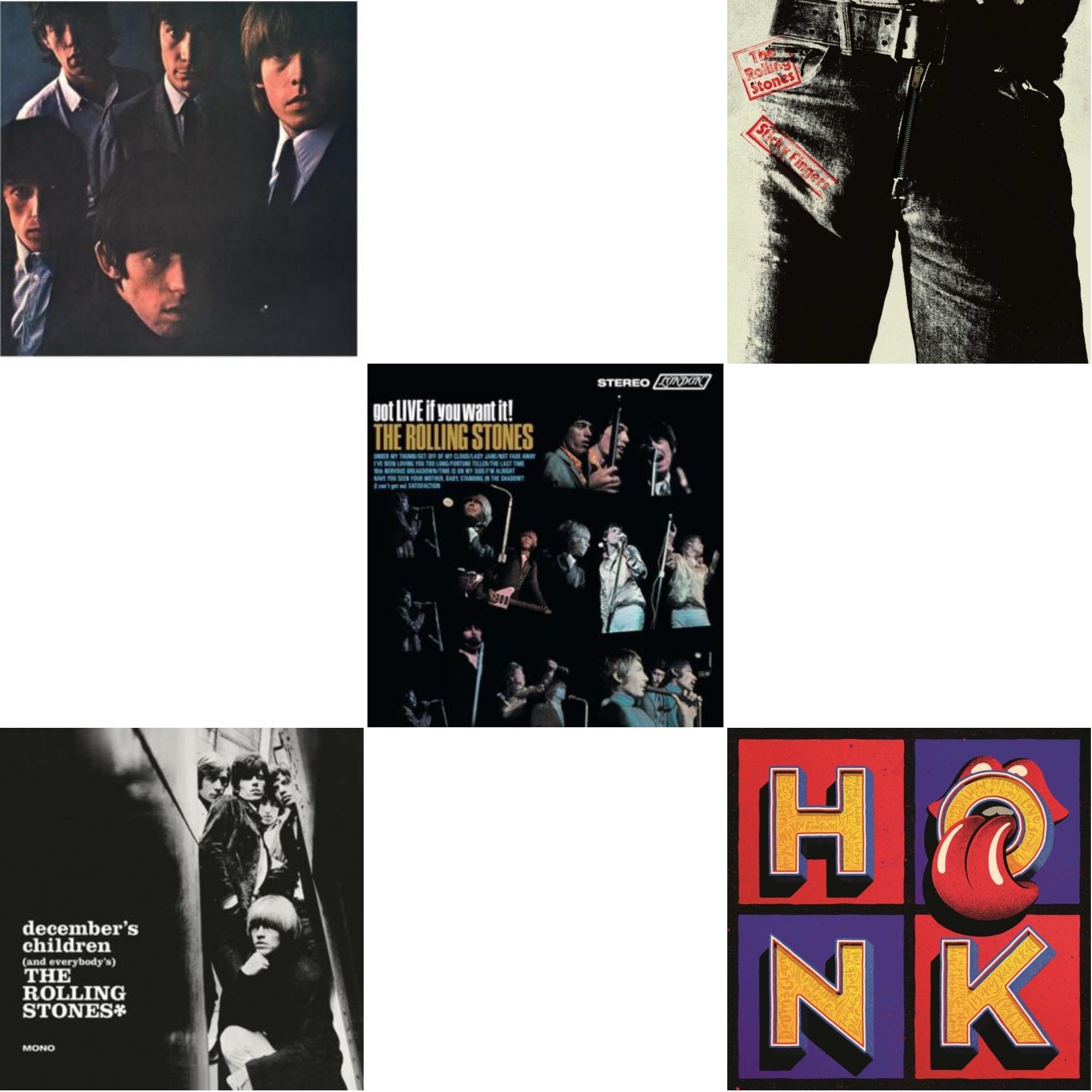 Rolling Stones No.2 (180G) & December's Children (& Everybody's) & Got Live If You Want It! & Sticky Fingers & Honk (Translucent Red Vinyl/2LP)