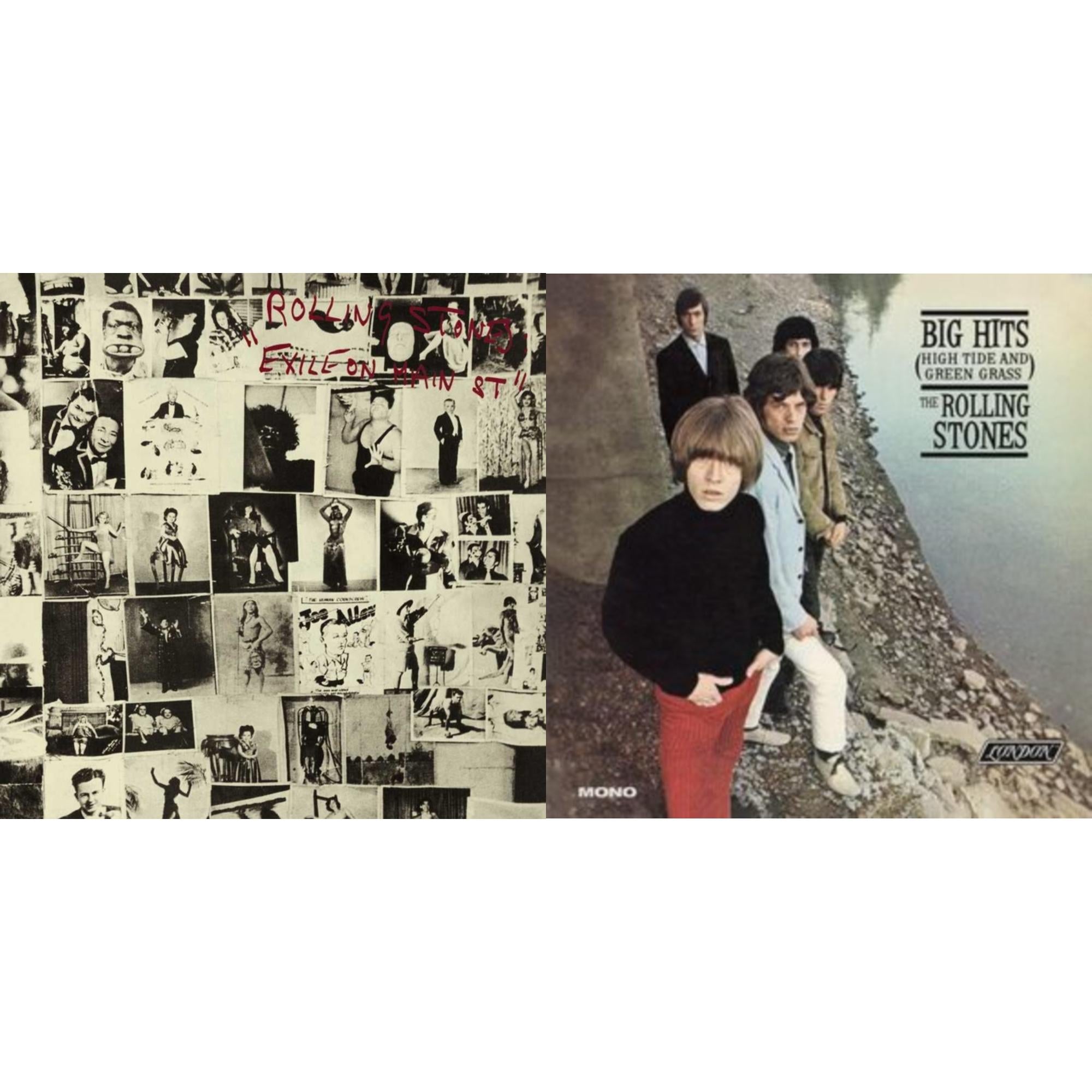 Rolling Stones - Big Hits (High Tide Green Grass LP Vinyl) & Exile On Main Street (2LP)