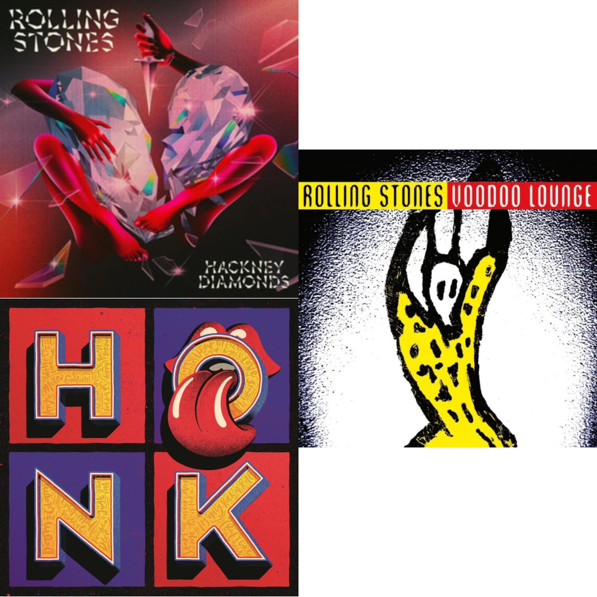 Hackney Diamonds & Voodoo Lounge (30Th Anniversary) (Red/Yellow Vinyl/2LP) & Honk (Translucent Red Vinyl/2LP)