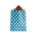 Bag Tek Rectangle Navy Blue Paper Bag - Polka Dots - 7" x 5" - 100 count box