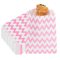 Bag Tek Rectangle Pink Paper Bag - Zig Zags - 7" x 5" - 100 count box