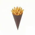Cone Tek Black Paper Food Cone - 11 1/2" x 5 1/2" - 100 count box