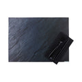 Chef 101 Rectangle Slate Paper Placemat - Semi-Disposable, 10 Uses - 11 3/4" x 15 3/4" - 12 count box