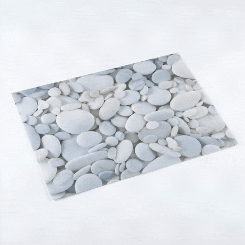 Chef 101 Rectangle River Stone Paper Placemat - Semi-Disposable, 10 Uses - 11 3/4" x 15 3/4" - 12 count box