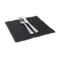 Luxenap Square Black Cotton Napkin - Organic, Disposable - 8 3/4" x 8 3/4" - 500 count box
