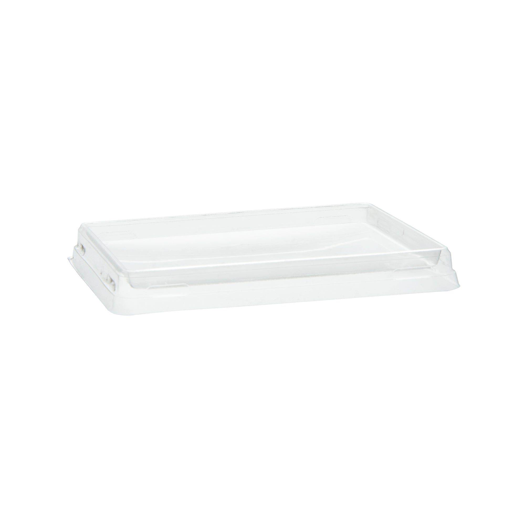 Cafe Vision Rectangle Clear Plastic Lid - Fits Small Click Lock Container - 200 count box