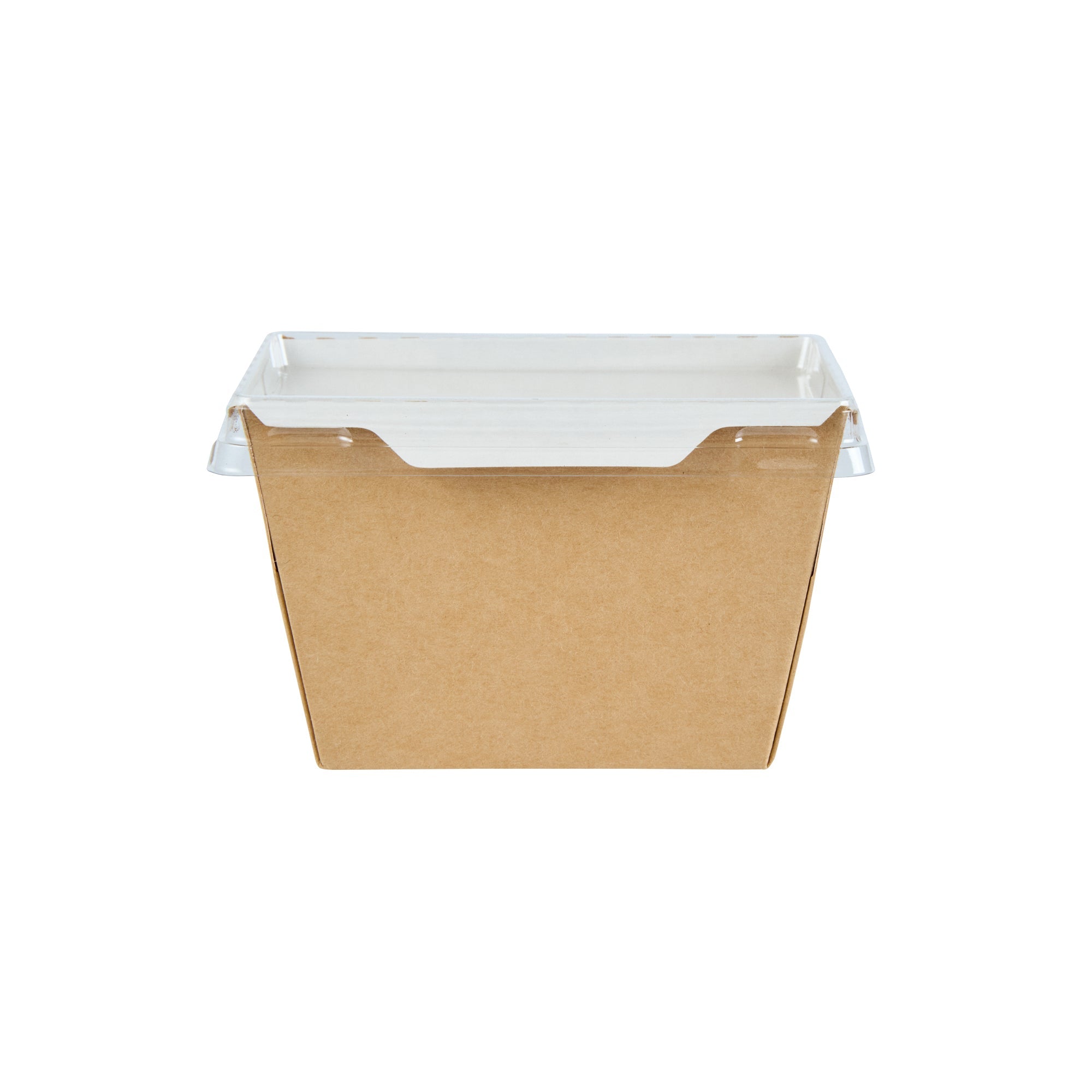 Cafe Vision Rectangle Clear Plastic Lid - Fits Small Click Lock Container - 200 count box