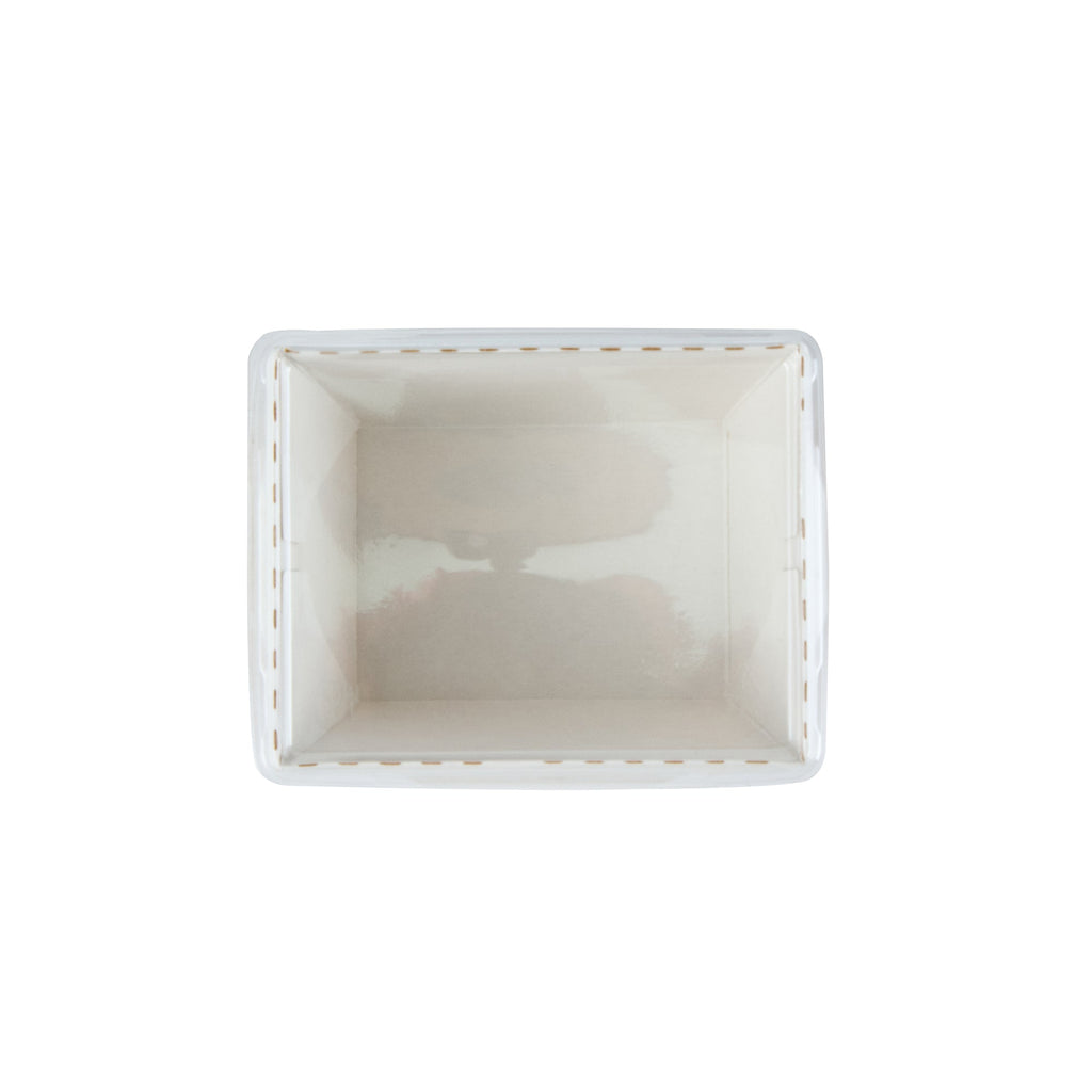 Cafe Vision Rectangle Clear Plastic Lid - Fits Small Click Lock Container - 200 count box