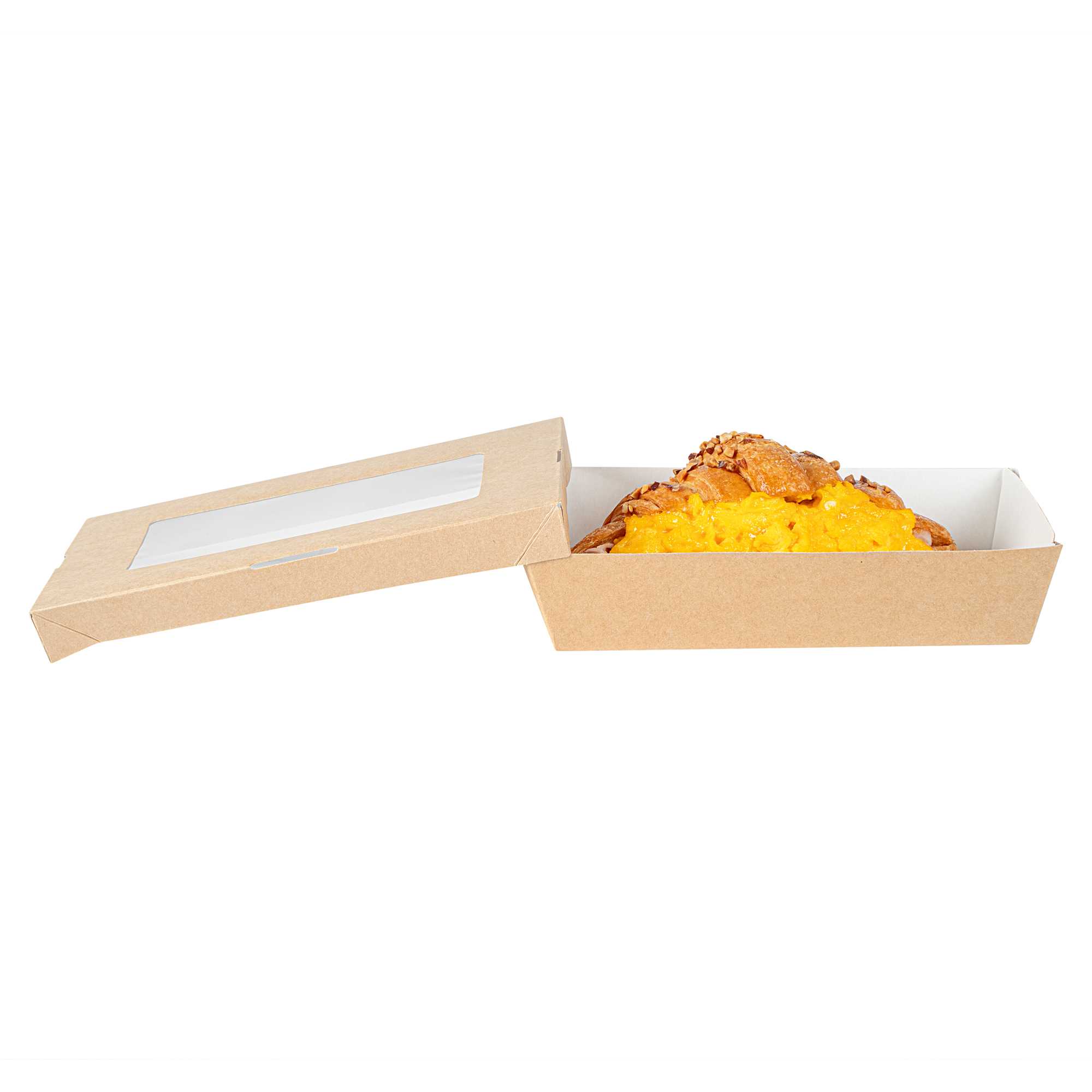 Cafe Vision 28 oz Rectangle Kraft Paper Small Take Out Container - 7 1/2" x 5" x 1 1/2" - 200 count box