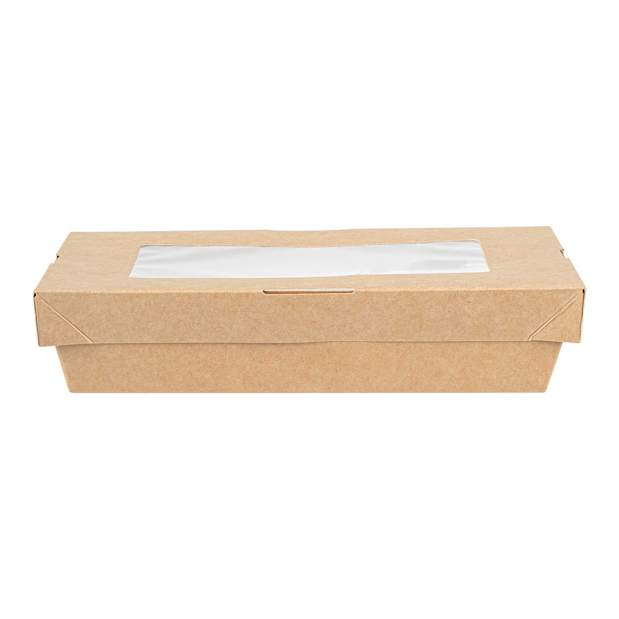 Cafe Vision 28 oz Rectangle Kraft Paper Small Take Out Container - 7 1/2" x 5" x 1 1/2" - 200 count box