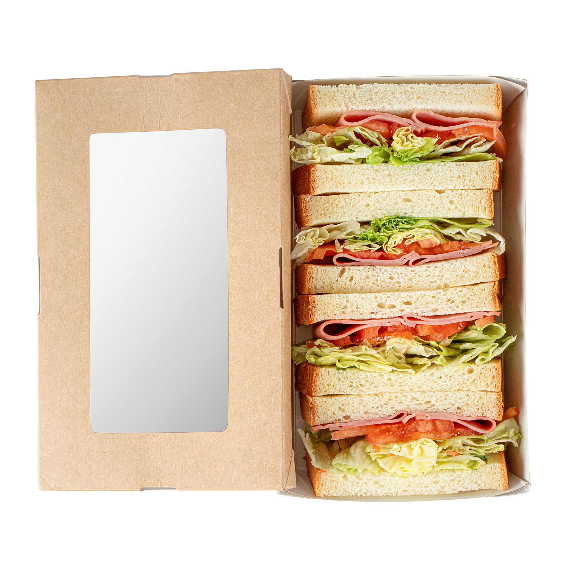 Cafe Vision 34 oz Rectangle Kraft Paper Large Take Out Container - 8 1/2" x 5 1/4" x 1 1/2" - 200 count box