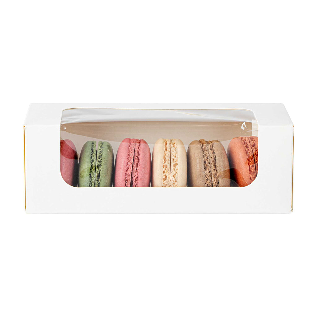 Cafe Vision 13 oz Rectangle White Paper Small Take Out Container - 6" x 2 1/2" x 2" - 50 count box