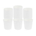 Restpresso 4 oz White Paper Coffee Cup - Ripple Wall - 2 1/2" x 2 1/2" x 2 1/4" - 25 count box