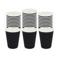 Restpresso 12 oz Black Paper Coffee Cup - Ripple Wall - 3 1/2" x 3 1/2" x 4 1/4" - 500 count box