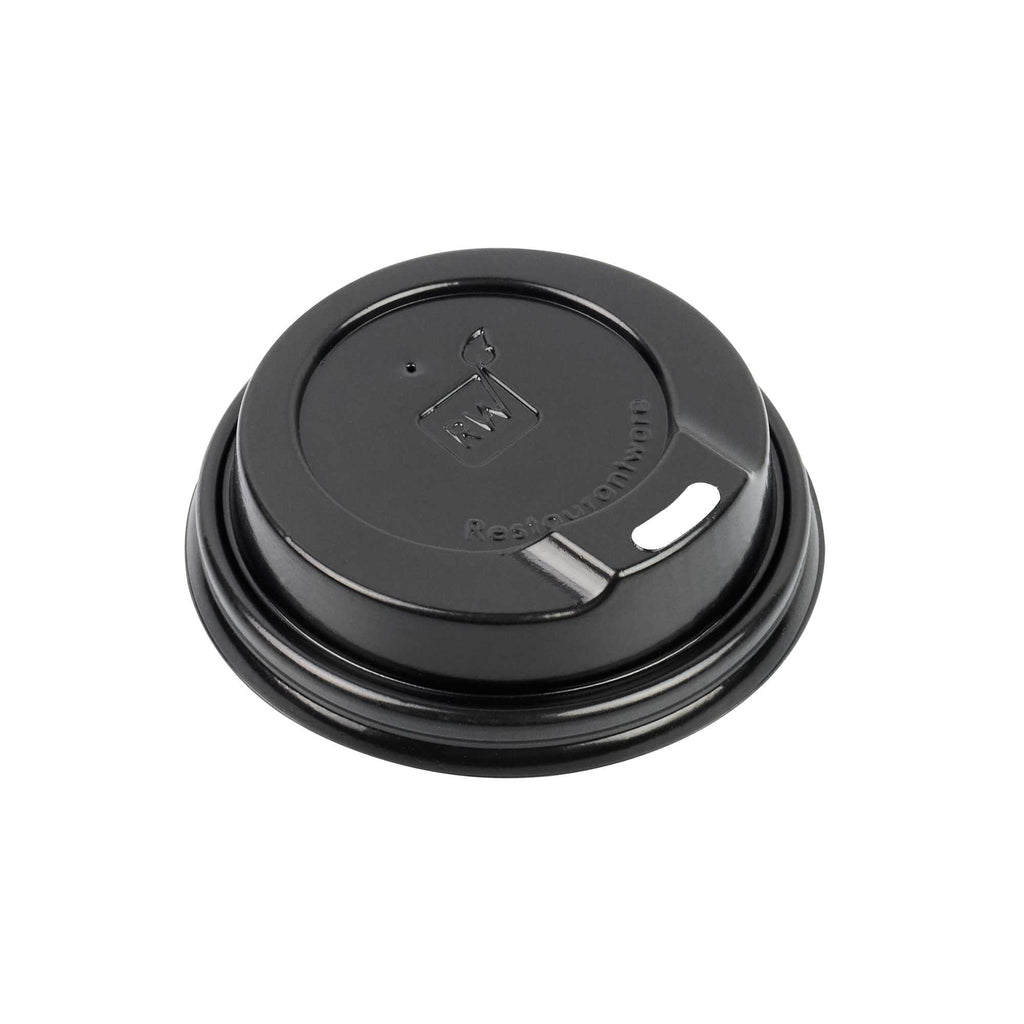Restpresso Black Plastic Coffee Cup Lid - Fits 4 oz - 500 count box