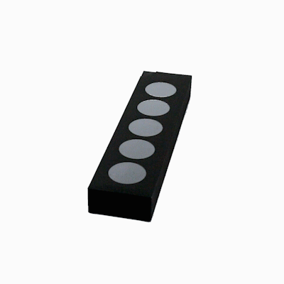 Valentino Rectangle Black Paper Macaron Box - Holds 5 Macarons - 12" x 3" x 1 1/2" - 100 count box