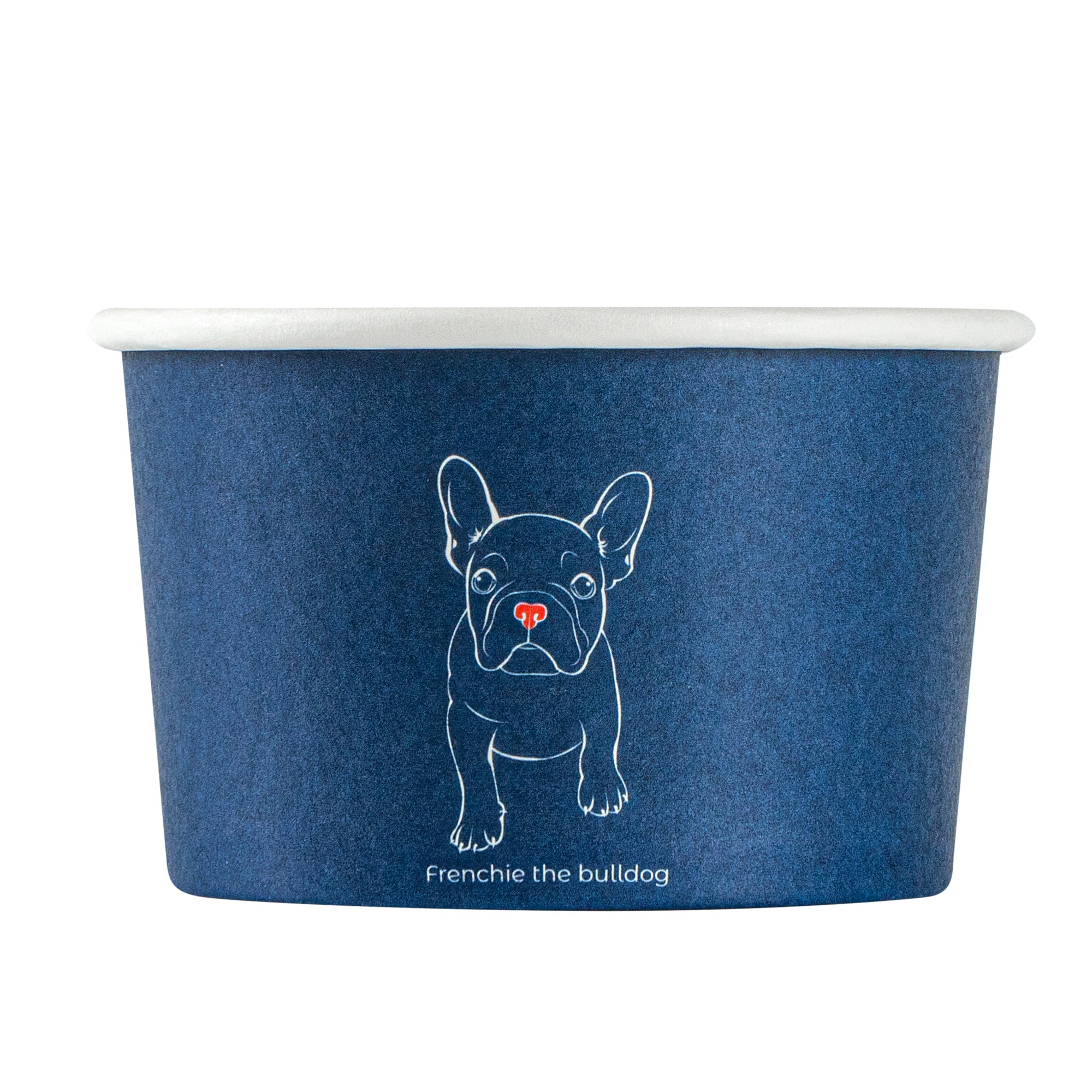 Coppetta 3 oz Round Frenchie Paper To Go Cup - 3" x 3" x 1 3/4" - 50 count box