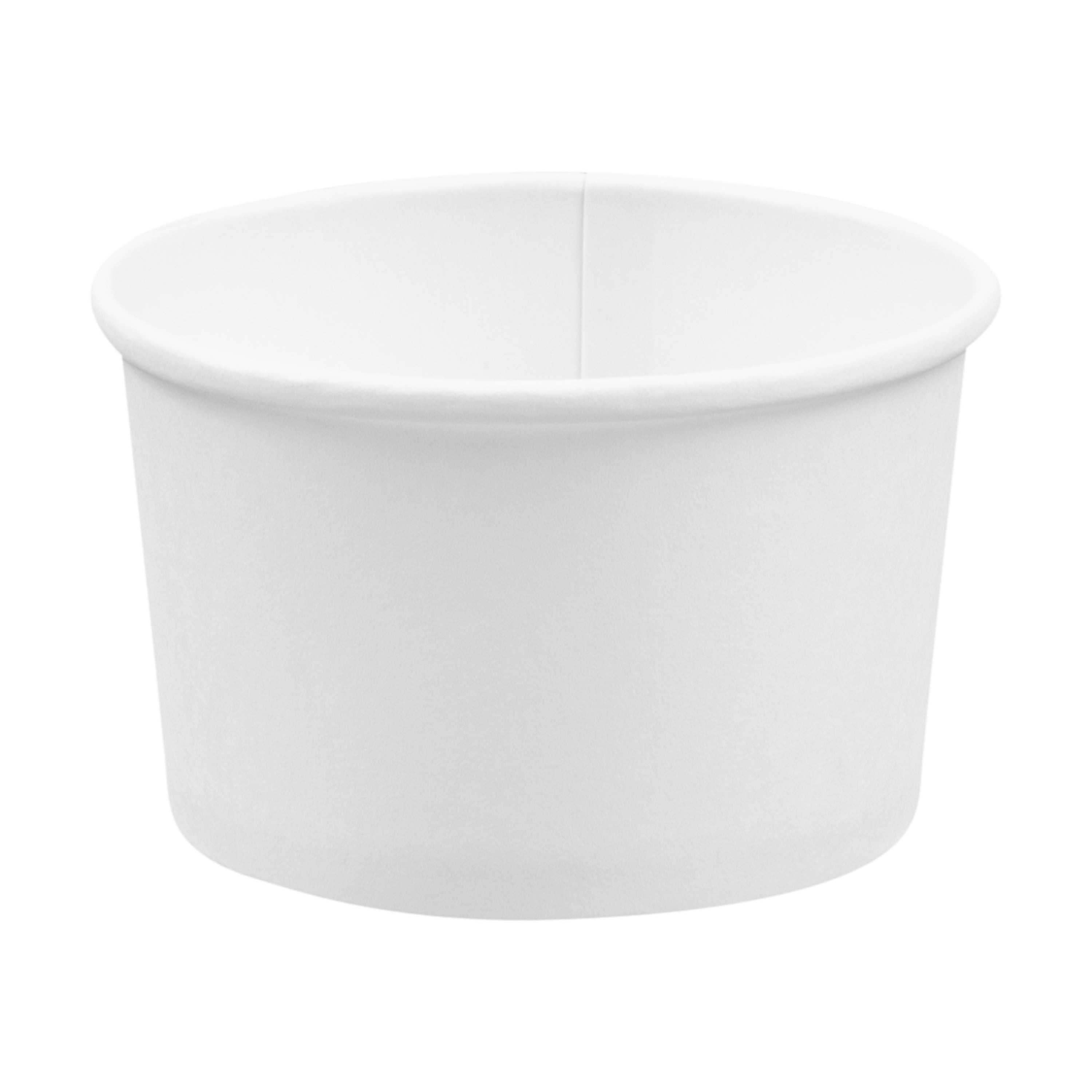 Coppetta 3 oz Round White Paper To Go Cup - 3" x 3" x 1 3/4" - 200 count box